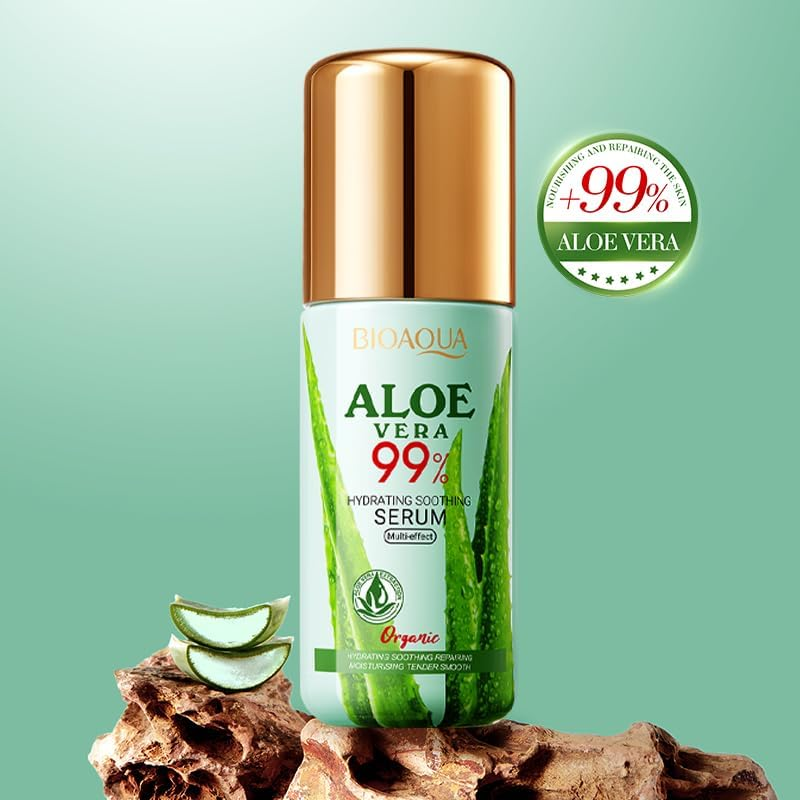 Aloe Vera Moisturizing & Soothing Serum, 40Ml, Improves the Appearance of Rough, Dehydrated Skin, Moisturizes and Nourishes the Skin for a Long Time, Soothes and Rejuvenates the Skin. image number 5
