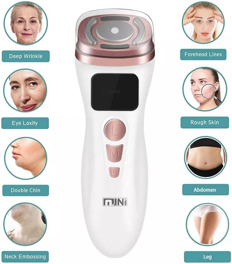NEW Mini HIFU Machine Ultrasound Machine RF Fadiofrecuencia EMS Microcurrent Lift Firm Tightening Skin Wrinkle Skin Care Product (White) image number 1
