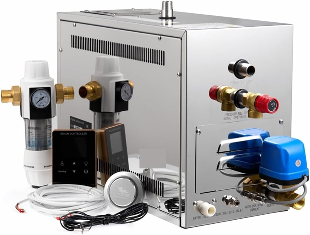 Sauna Steamer, Luxury 6KW Spa Shower Steamer Sauna Steam Bath Generator,Sauna Automatic Draining Steam Bath image number 5