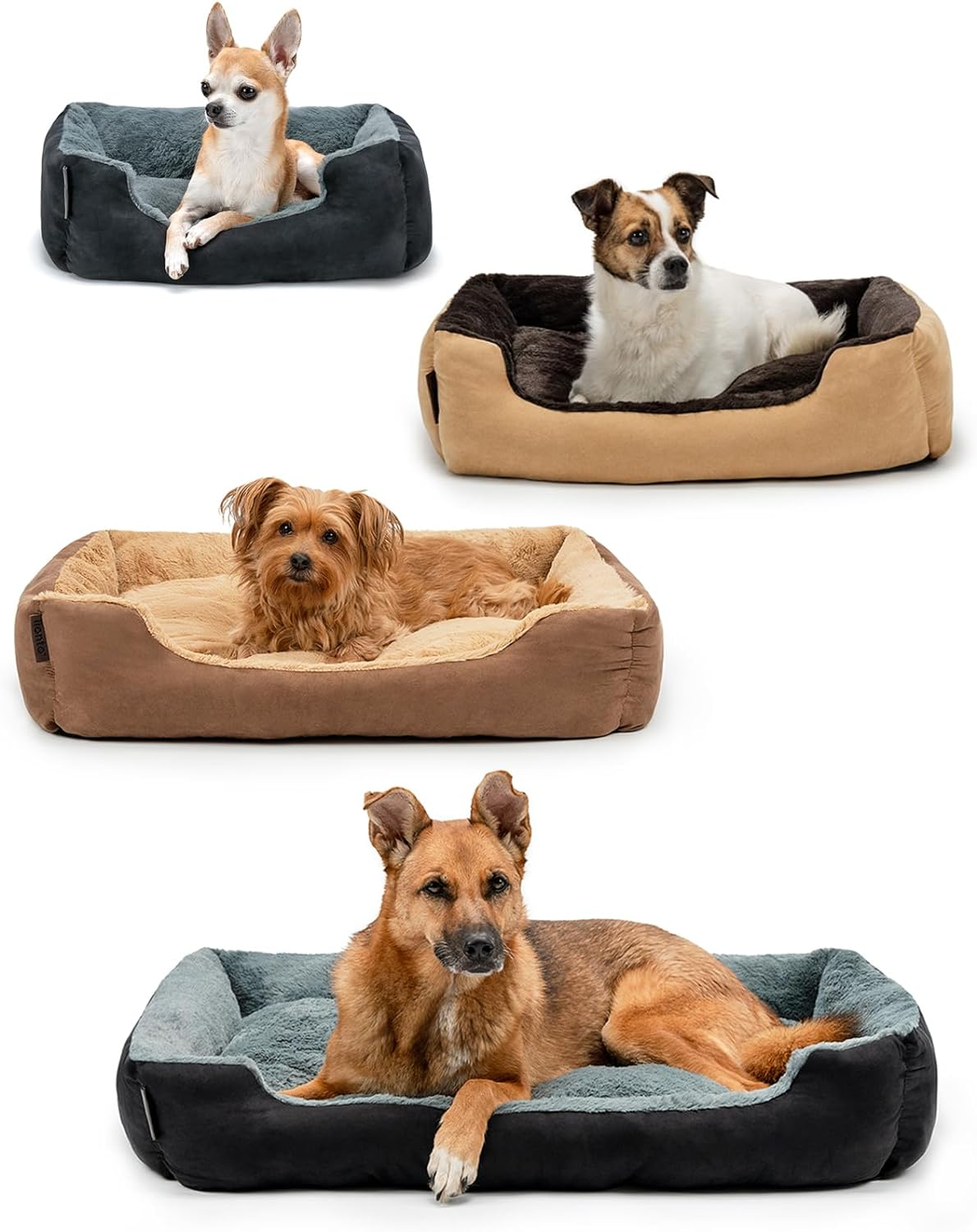 Dibea &ndash; Dog Bed &ndash; Dog Cushion &ndash; Dog Bed with Reversible Cushion (Choice of Size and Colour) image number 4