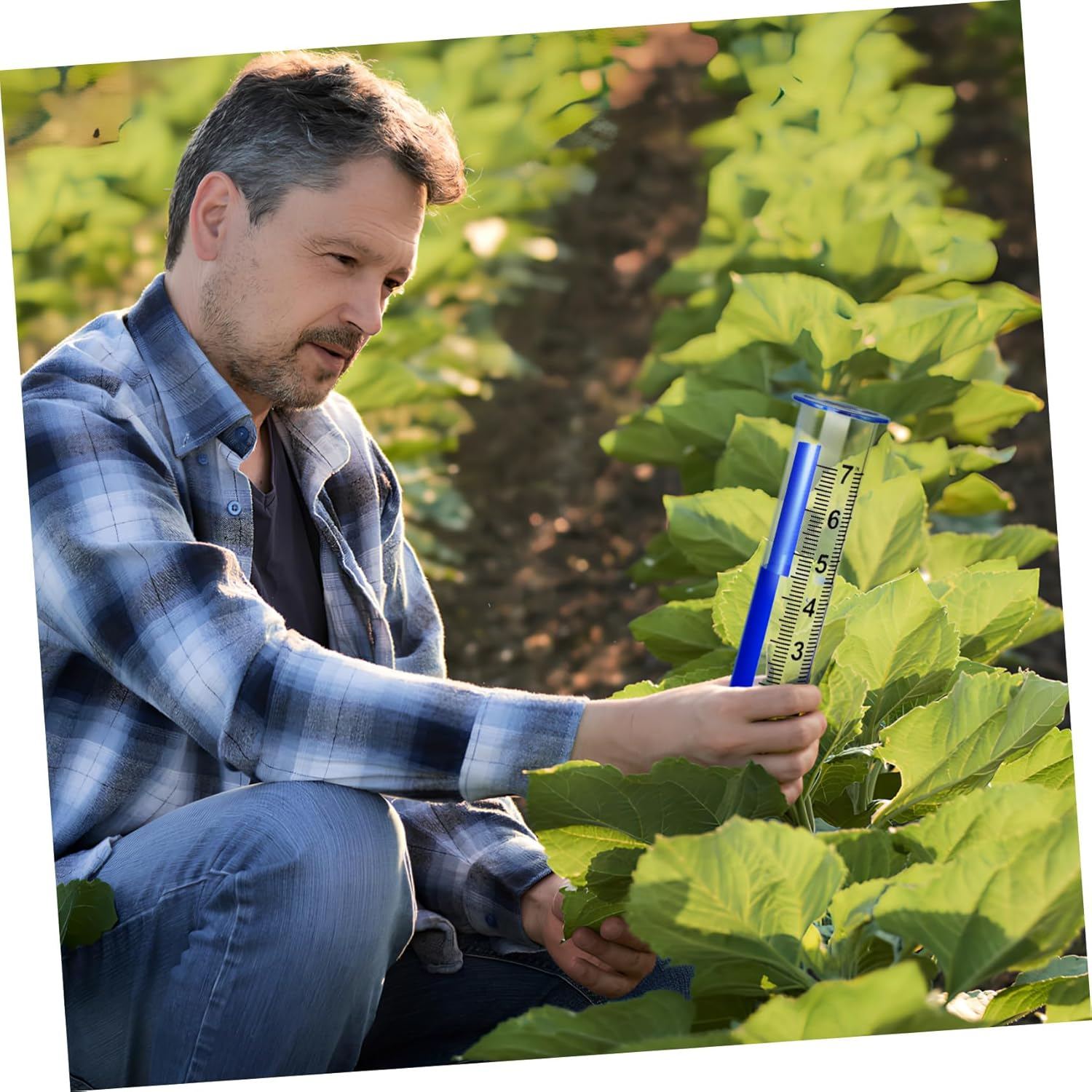 CLISPEED 2 Pcs Precision Plastic Rain Gauge Replacement Tubes with Clear Markings for Accurate Outdoor Rainfall Measurement in Gardens Lawns and Decks image number 4