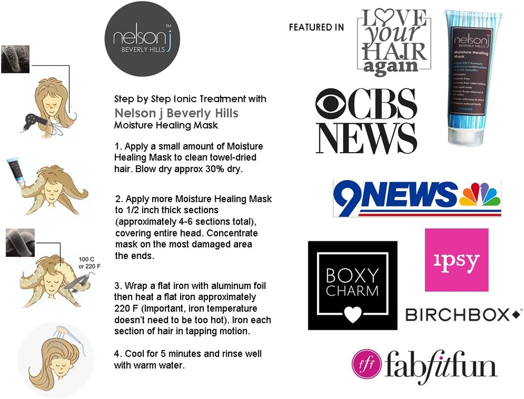 Nelson J Beverly Hills Argan Oil 7 Moisture Healing Mask - Scent: Coconut - 24Oz image number 1