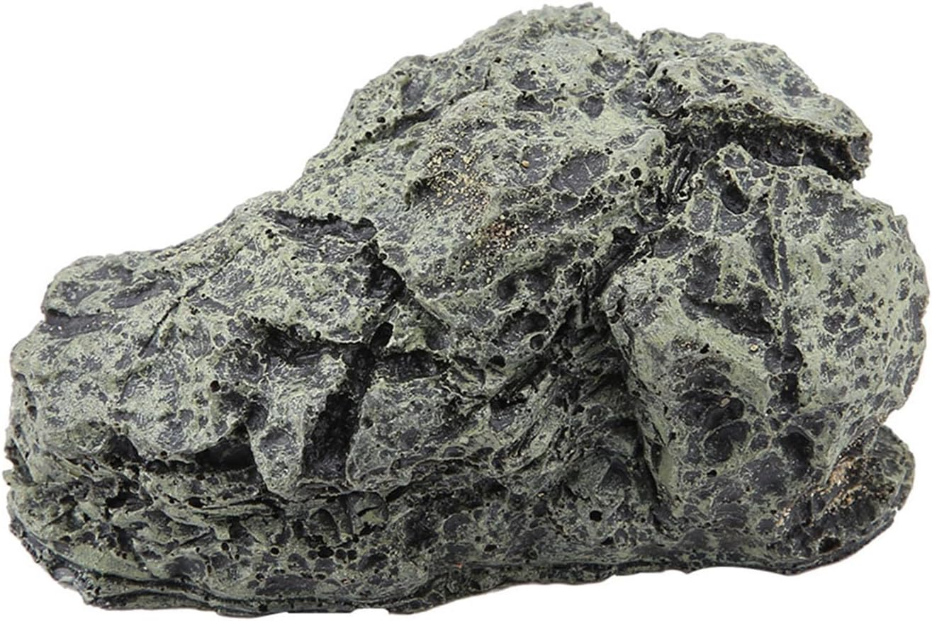 Aquarium Hideaway Rock Cave for Aquatic Pets to Breed,Aquarium Decorations Fish Hideout House,Small Decor Rocks for Betta Turtles Aquatic Reptile Pets image number 5