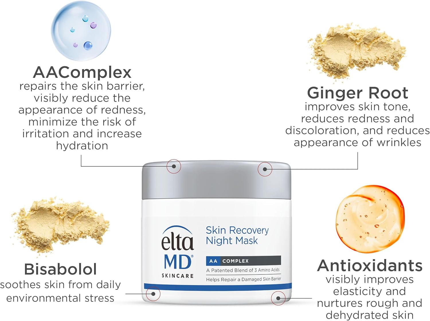 Skin Recovery Night Mask by Eltamd for Women - 1.7 Oz Mask image number 1