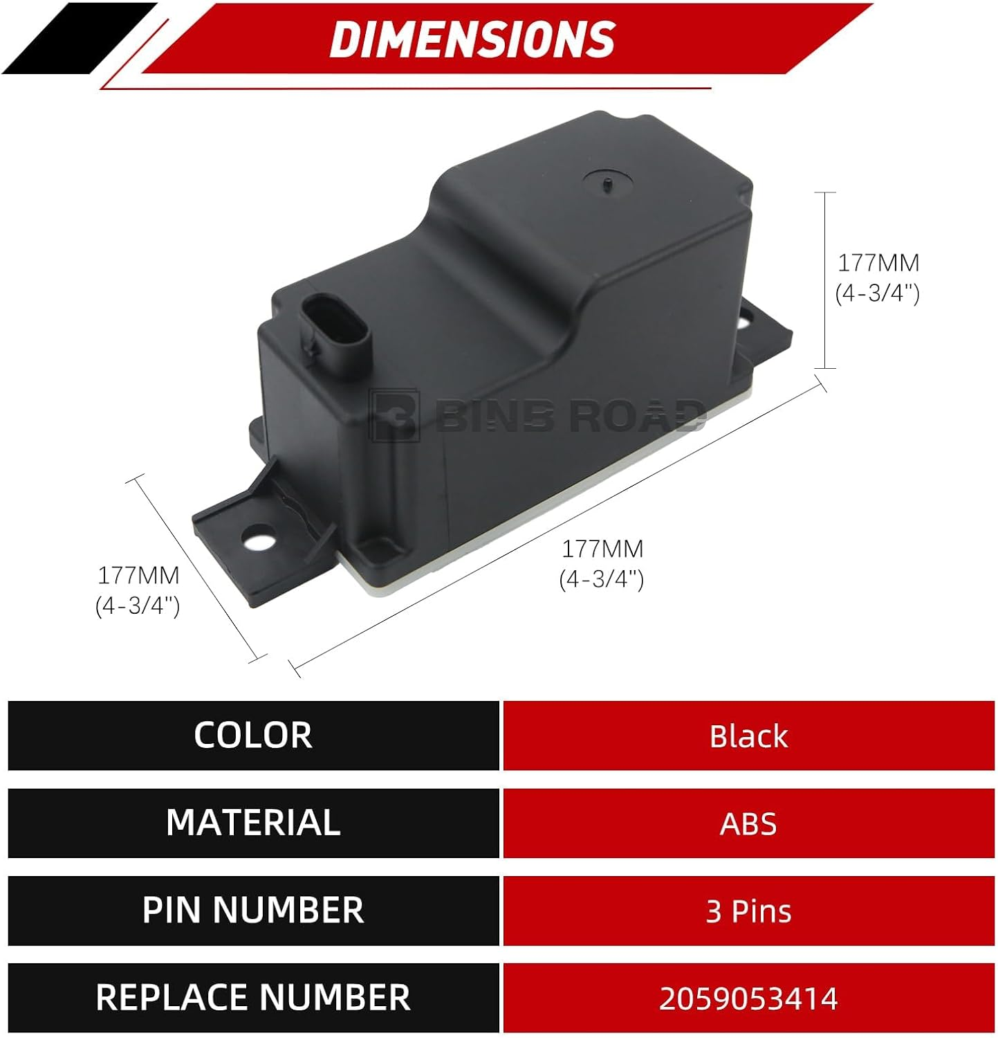 BINB ROAD Power Voltage Converter Module Auxiliary Battery 2059053414 Compatible with Mercedes-Benz C43/C63 AMG C180 C200 C250 C300 2014-2019 image number 6