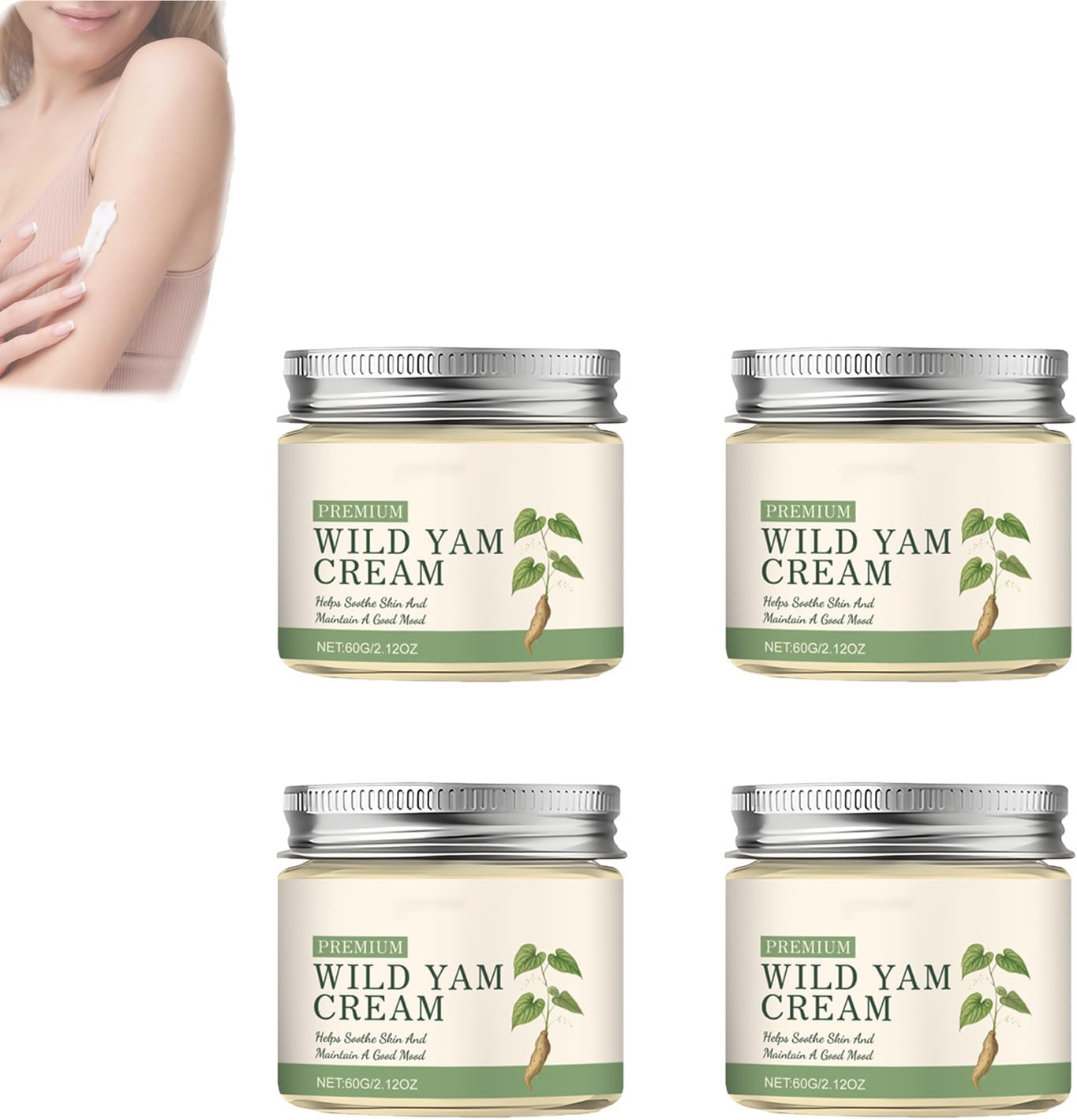 Yam Cream,Body Creams for Wo/Men,Natural Organic Balancing Cre/Am,Moisturizing Skincare Women,Moisturizing Body Lotion,Gentle and Suitable All Skin Types (1 PCS)