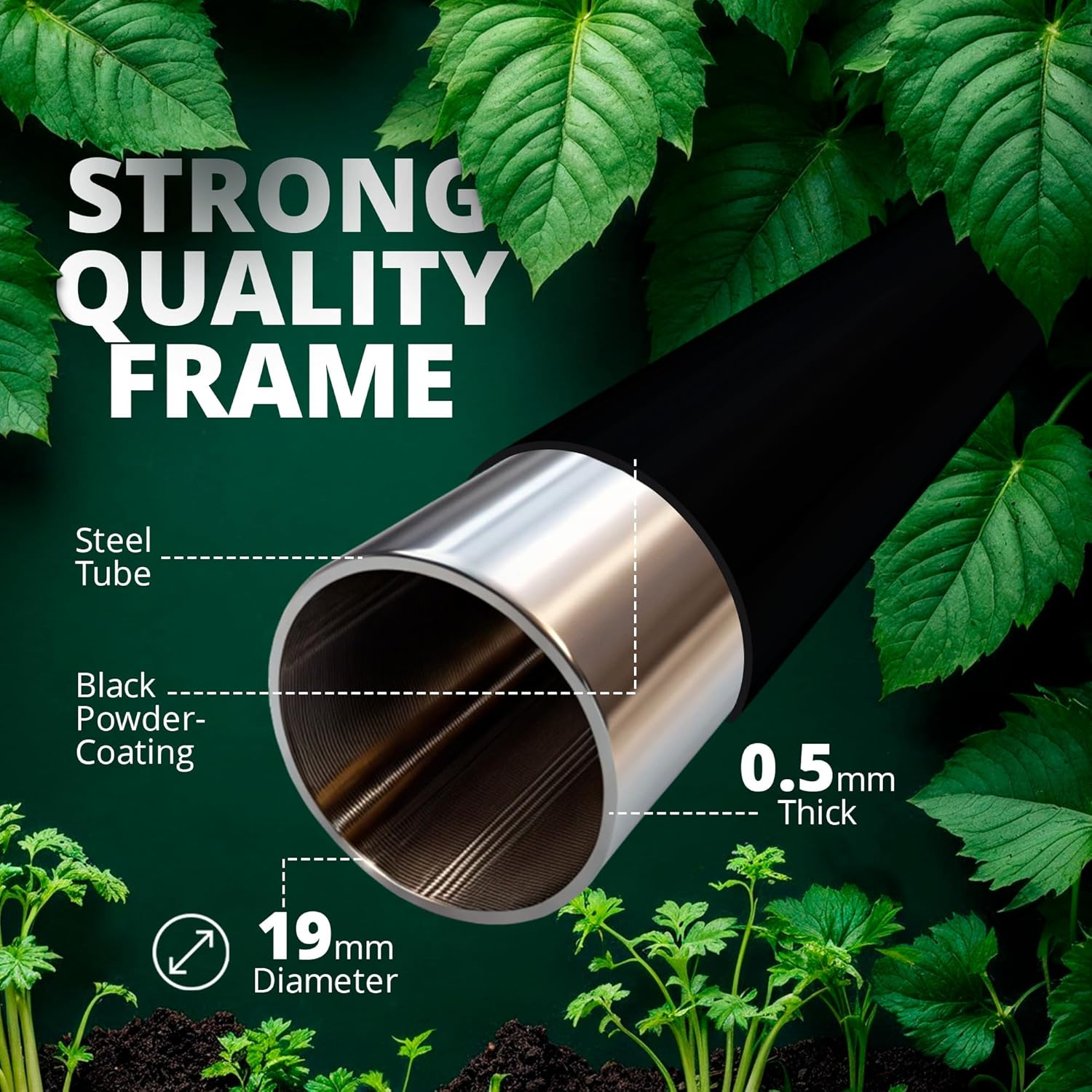 Raised Garden Bed Cover for 180Cm X 90Cm or Larger Bed - Premium Black Fibreglass Mesh Netting with Steel Frame for Natural Pest Protection - Dual Zipper Access Mini Greenhouse - Crop Cage image number 5