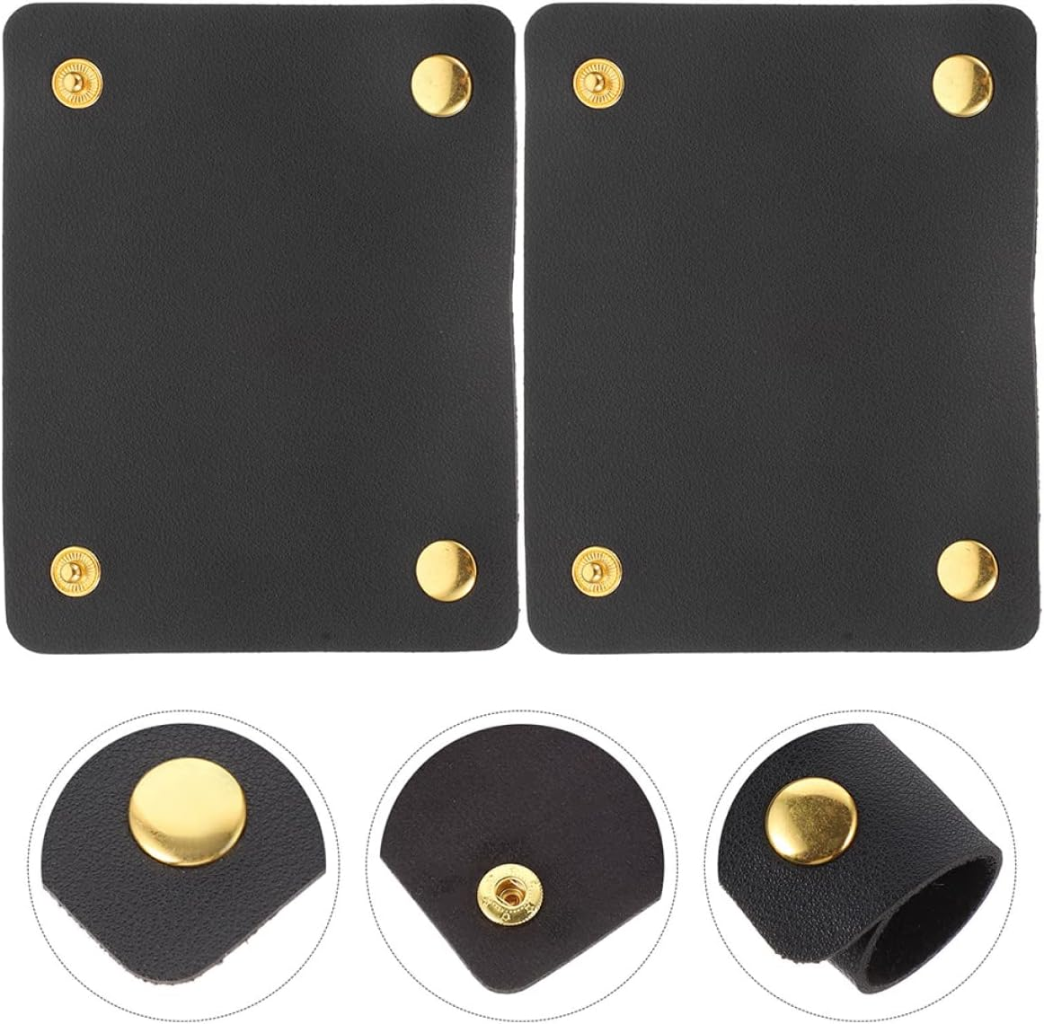 NUOBESTY Luggage Handle Protector and Handbag Handle Leather Wrap, Pu Leather Protective Covers, 2Pcs Set in Apricot and Black for Travel and Daily Use image number 1