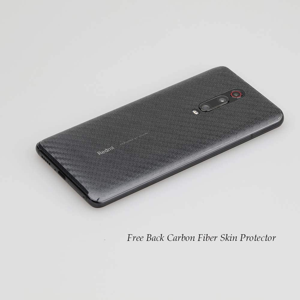 Ibywind Screen Protector for Xiaomi Mi 9T / Mi 9T Pro/Redmi K20 / K20 Pro [2 Pack], 9H Tempered Glass, with Camera Lens Protection, Back Carbon Fiber Skin, and Easy Install Kit image number 6