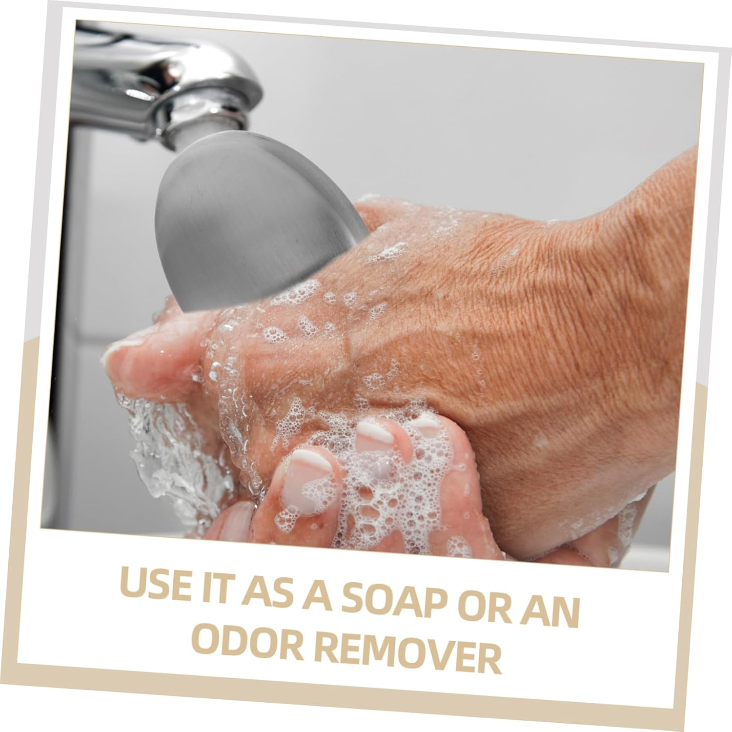 MINAOLULUS Stainless Steel Soap Bar Odor Remover Convenient Metal Soap for Home and Cooking Small Odor Absorber for Kitchen and Bathroom Use image number 6