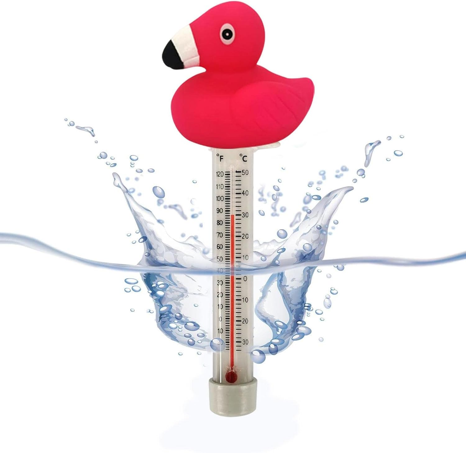 Swimming Pool Thermometer,Duck Water Thermometer | Shatter-Resistant Funny Pool Thermometer with Thin Rope for Public Pool Wynott