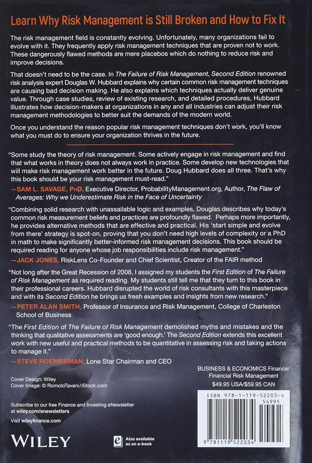 The Failure of Risk Management: Why It'S Broken and How to Fix It - Hardcover image number 4