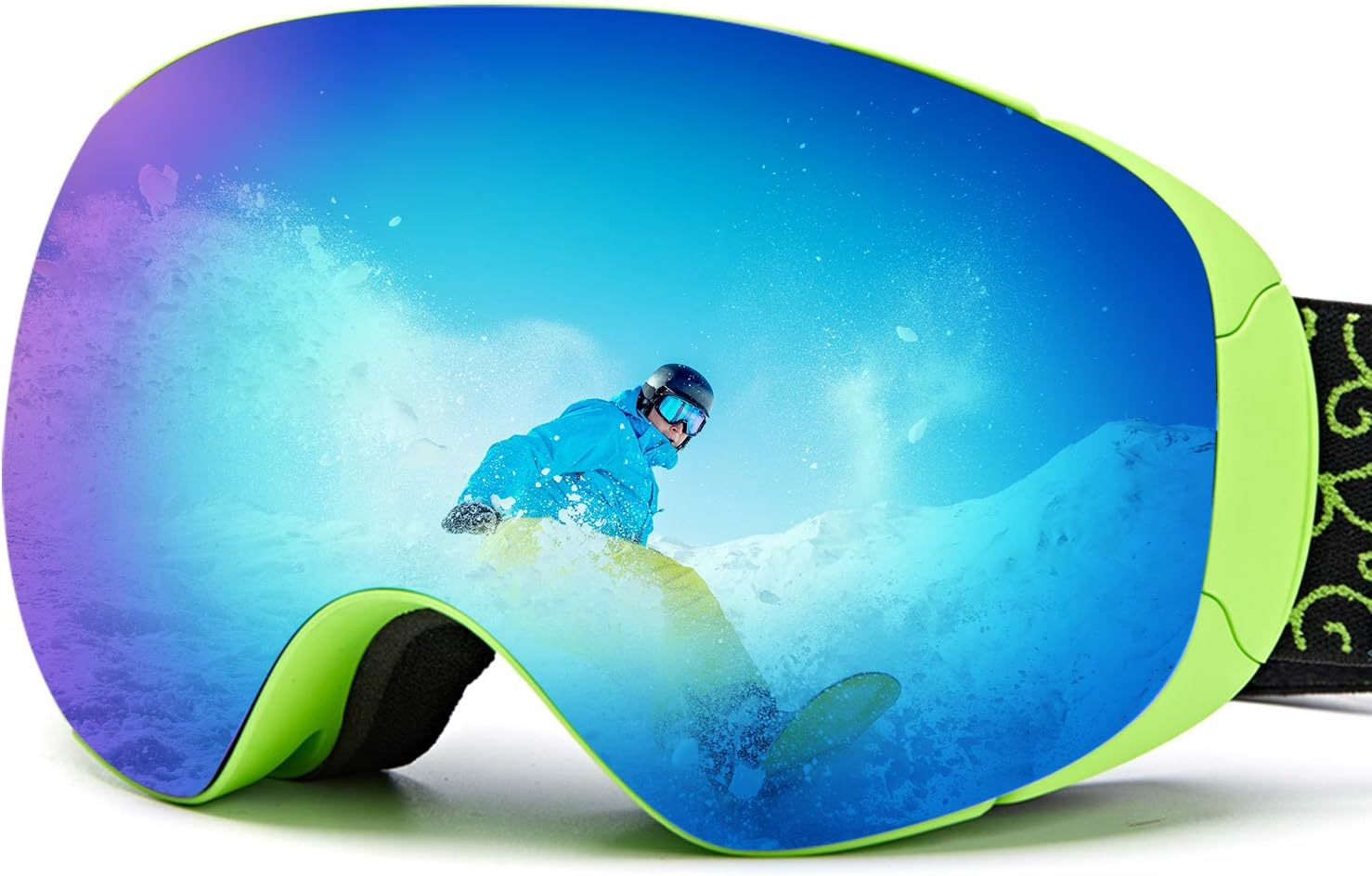 XCMAN Ski Snowboard Goggles UV Protection anti Fog Snow Goggles for Men Women Youth
