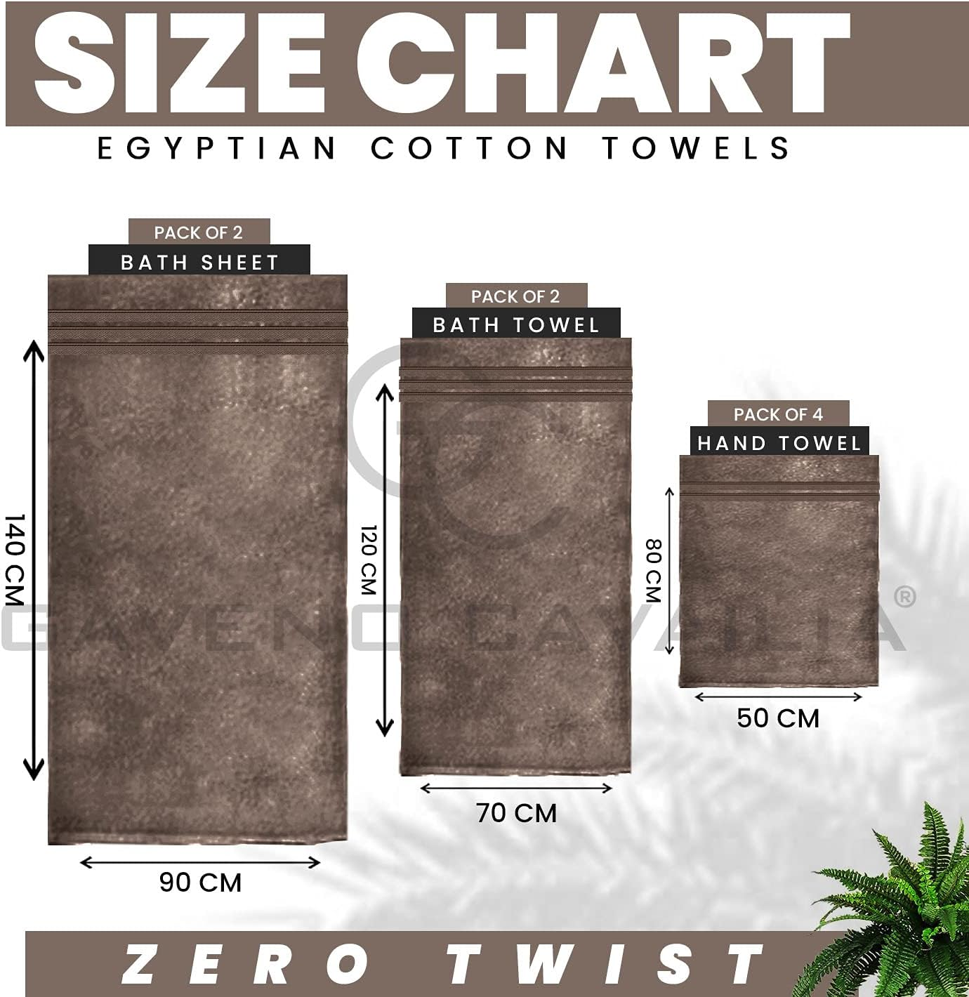 GC GAVENO CAVAILIA Pack of 2 Ultra Soft Super Absorbent Bath Sheets, 550 GSM 100% Cotton Line Texture Towels, Egyptian, Cocoa, 80X140 Cm - Charcoal image number 3