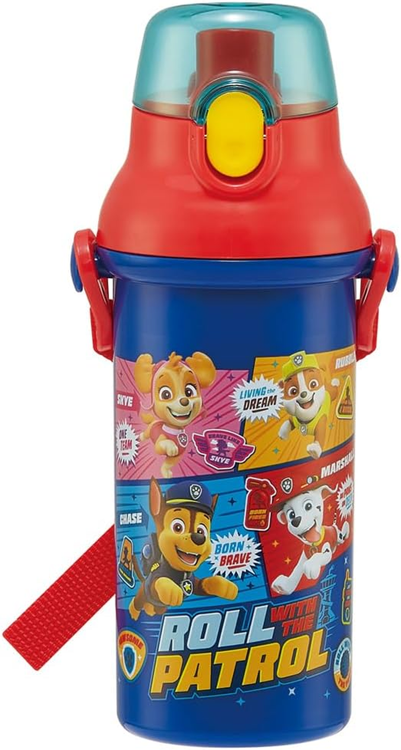 Skater PSB5SANAG-A Paw Patrol Water Bottle, 16.2 Fl Oz (480 Ml), for Kids, Antibacterial, Plastic, Kid-Friendly Lightweight, Made in Japan image number 3