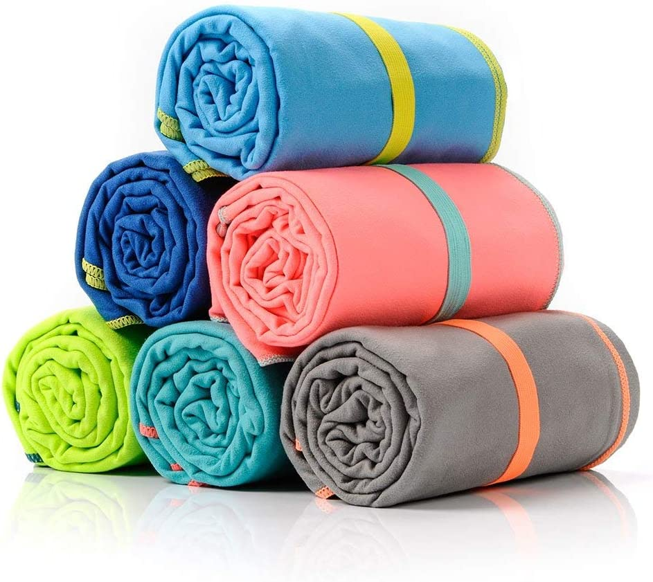 Meteor Quick Dry Gym Towel: Sports Towel, Super Absorbent Microfibre, Lightweight for Sports, Beach, Travel - 4 Sizes S to XL, Odour-Free with Carry Bag