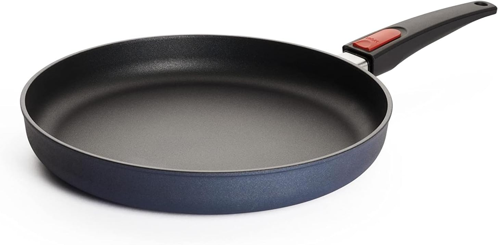 Woll Diamond Lite Flat Pan Inductive Diameter 30 Cm Height 5 Cm with Removable Handle Suitable for All Hob Types Cast Aluminium Non-Stick Coating Oven-Proof Anthracite