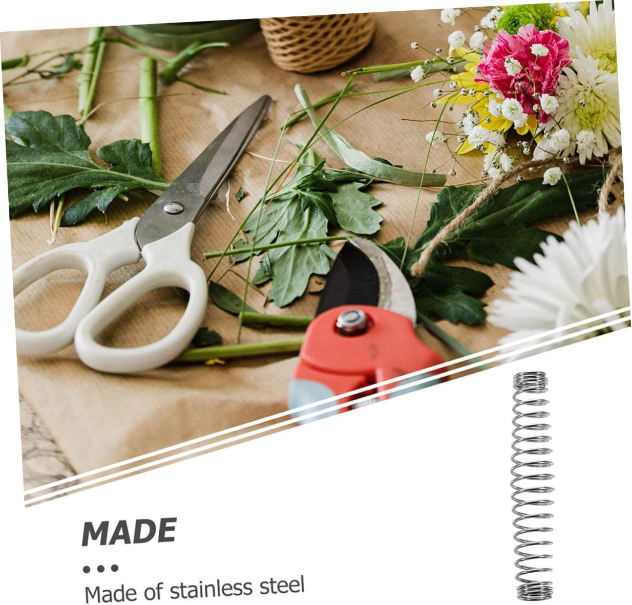 CIMAXIC 50Pcs Garden Shears Pruning Clippers Sharp Blades for Floral Clippers Garden Shears for Trimming Bushes and Trees Featuring Compression Springs for Gardening Tools image number 3