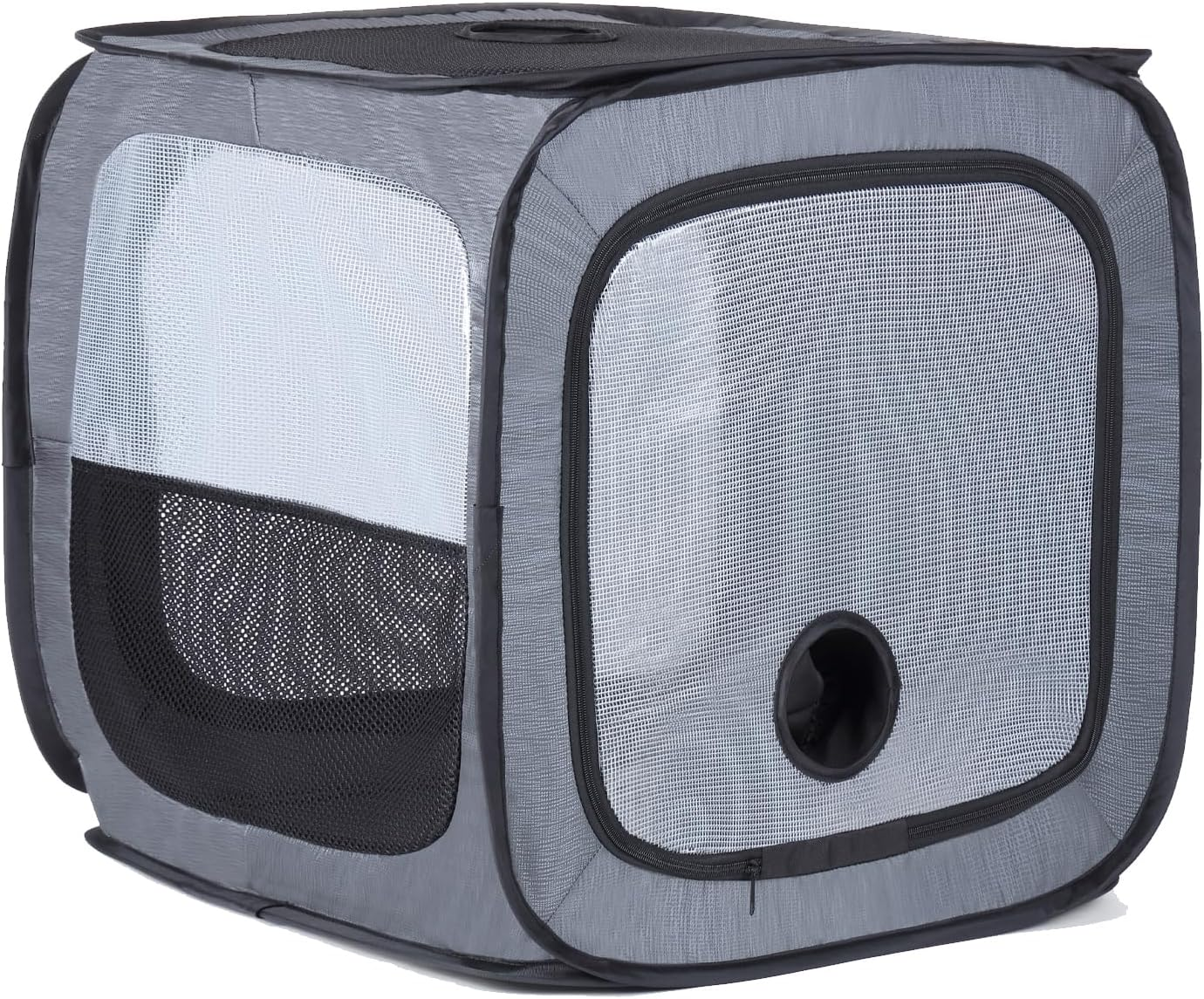 Pet Dog Cat Drying Box Waterproof Anti-Hair Flying Portable Cat Cage Kennel Portable Foldable Cat Drying Room Pet Dry Room Pet Hair Dryer Clean Grooming House Dryer Cage for Cats/Dogs. (Pink)