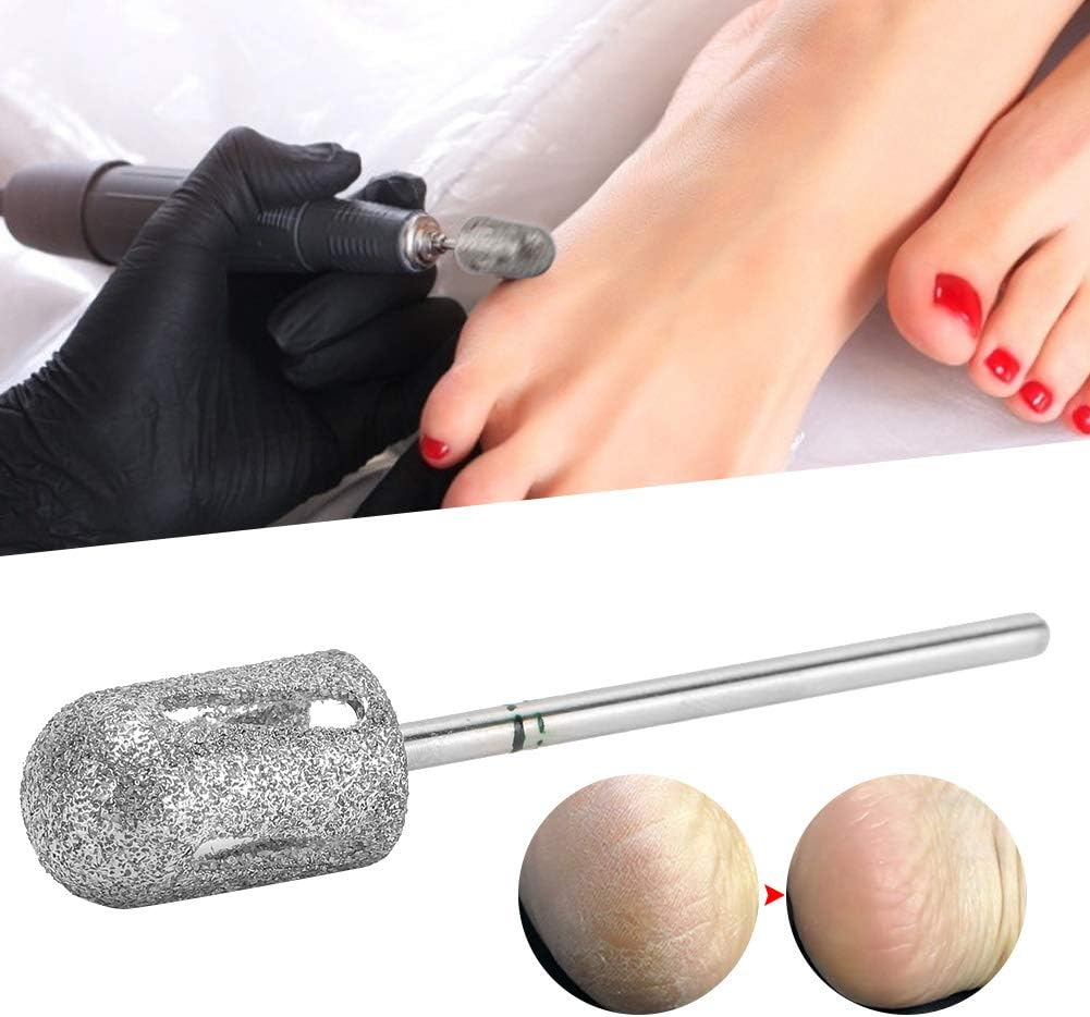 Sonew Diamond Pedicure Cone Drill, Stainless Steel Toenail Drill, Pedicure, Foot Calluses, Grinding Polishing Head for Cracked Skin, Corns, Callus Removal, Feet File Nails for Manicure and Pedicure image number 1
