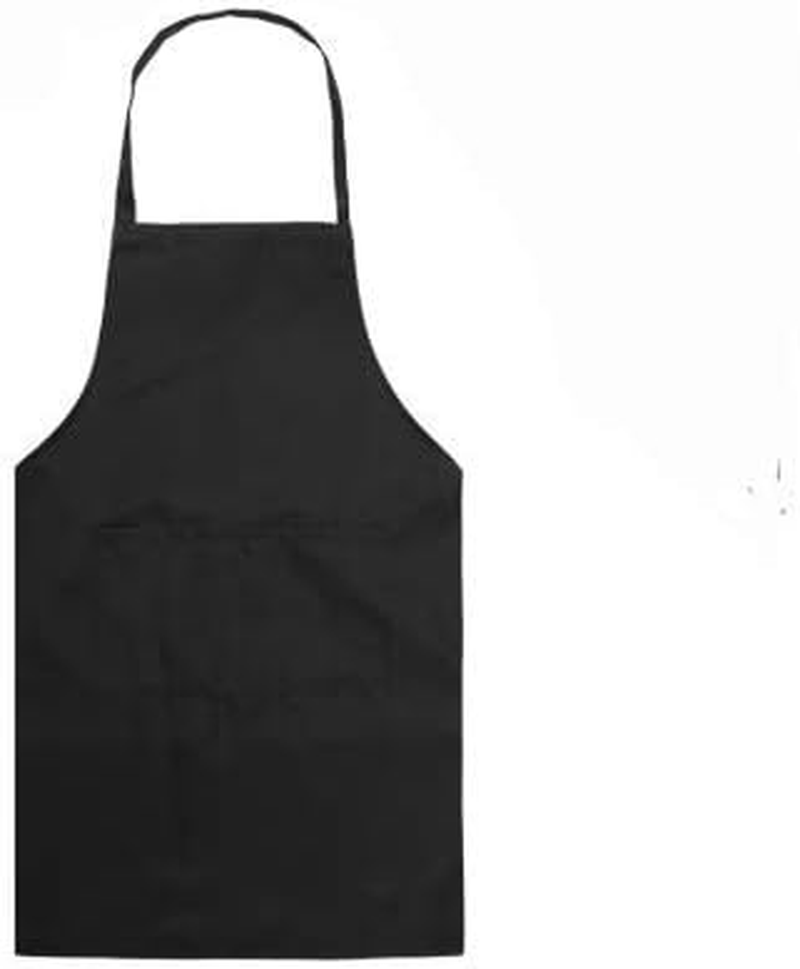 Bonnin Kids Plain Apron with Front Pocket for Drawing, Painting, Baking, Cooking Party Favors.