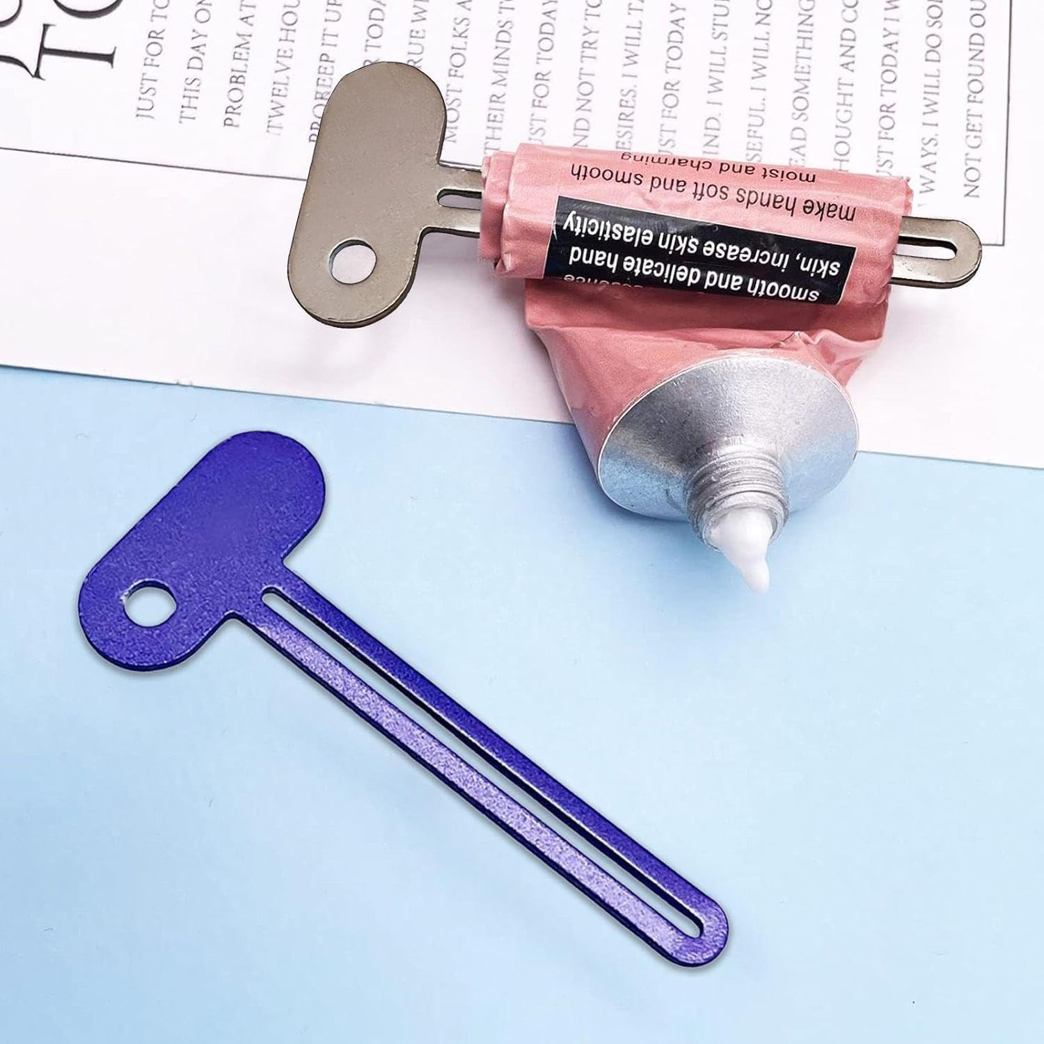 Toothpaste Roller Presser Keys, 5Pcs Metal Tube Squeezers Key Roller Tools,Toothpaste Squeezer Metal Tube Squeezer Key,Stainless Steel Tube Squeezer Keys