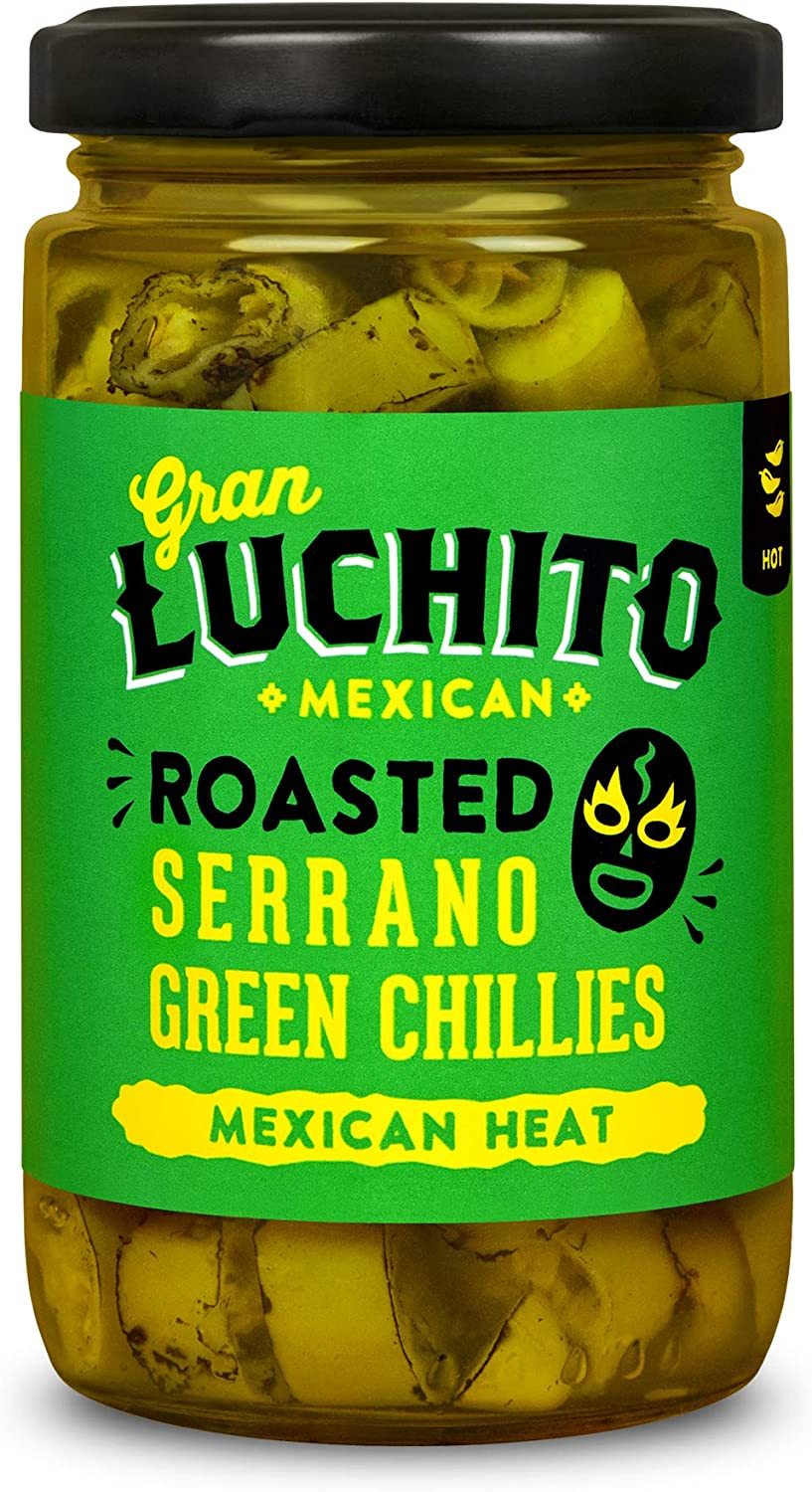 Gran Luchito Roasted Serrano Green Chillies 215G image number 1