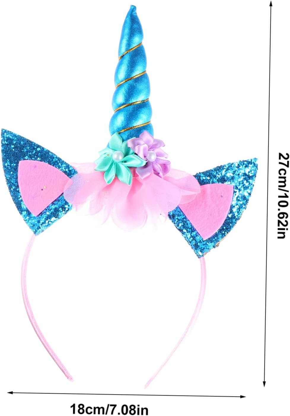 Ipetboom 5Pcs Unicorn Headband Xmas Headband Christmas Headbands Unicorn Party Favor Xmas Hair Bands Christmas Headwear Unicorn Hair Hoop Animal Hairband Unicorn Hairband Unicorn Headdress image number 1