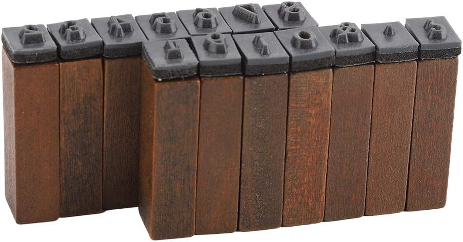 70PCS Vintage Alphabet Stamps Set, Wooden Rubber Number and Symbol Diary Letter Stamps, DIY Children Craft Scrapbooking Planner Card Stamps Gift Souvenir image number 6