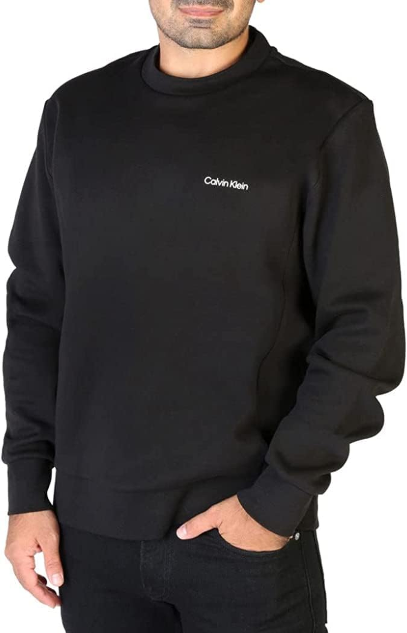 Calvin Klein Men'S Sportswear, Micro Logo Sweatshirt, Ck Black, X-Large image number 2
