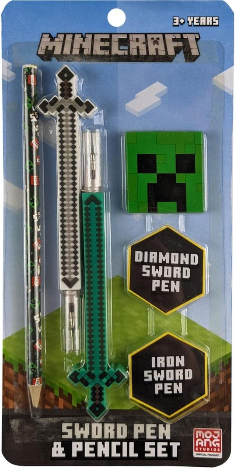 Minecraft Sword Pen and Pencil Set, Multicolor