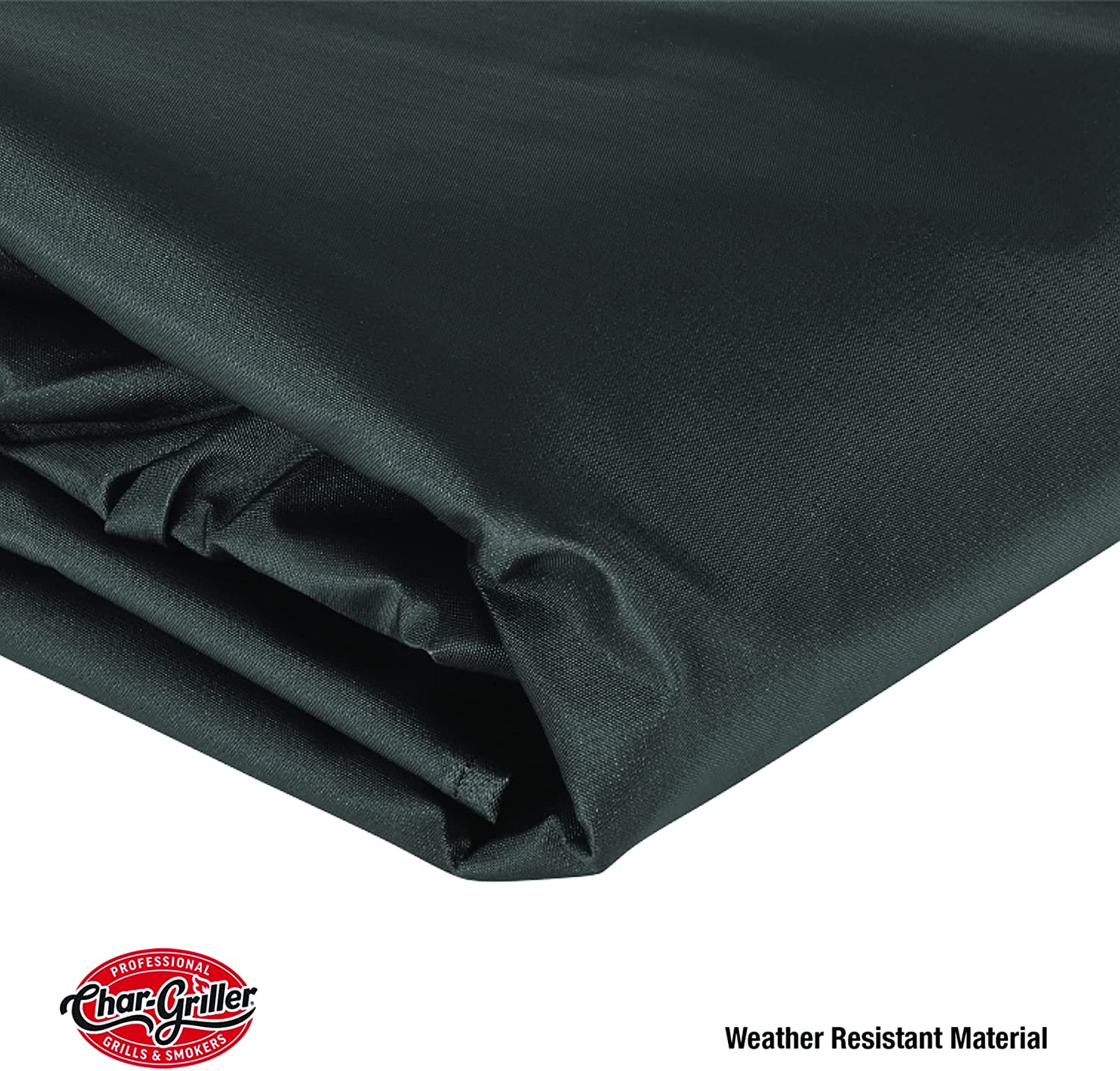 Char-Griller 8175 Flat Iron 2 Burner Outdoor Gas Griddle Grill Cover, Black image number 3