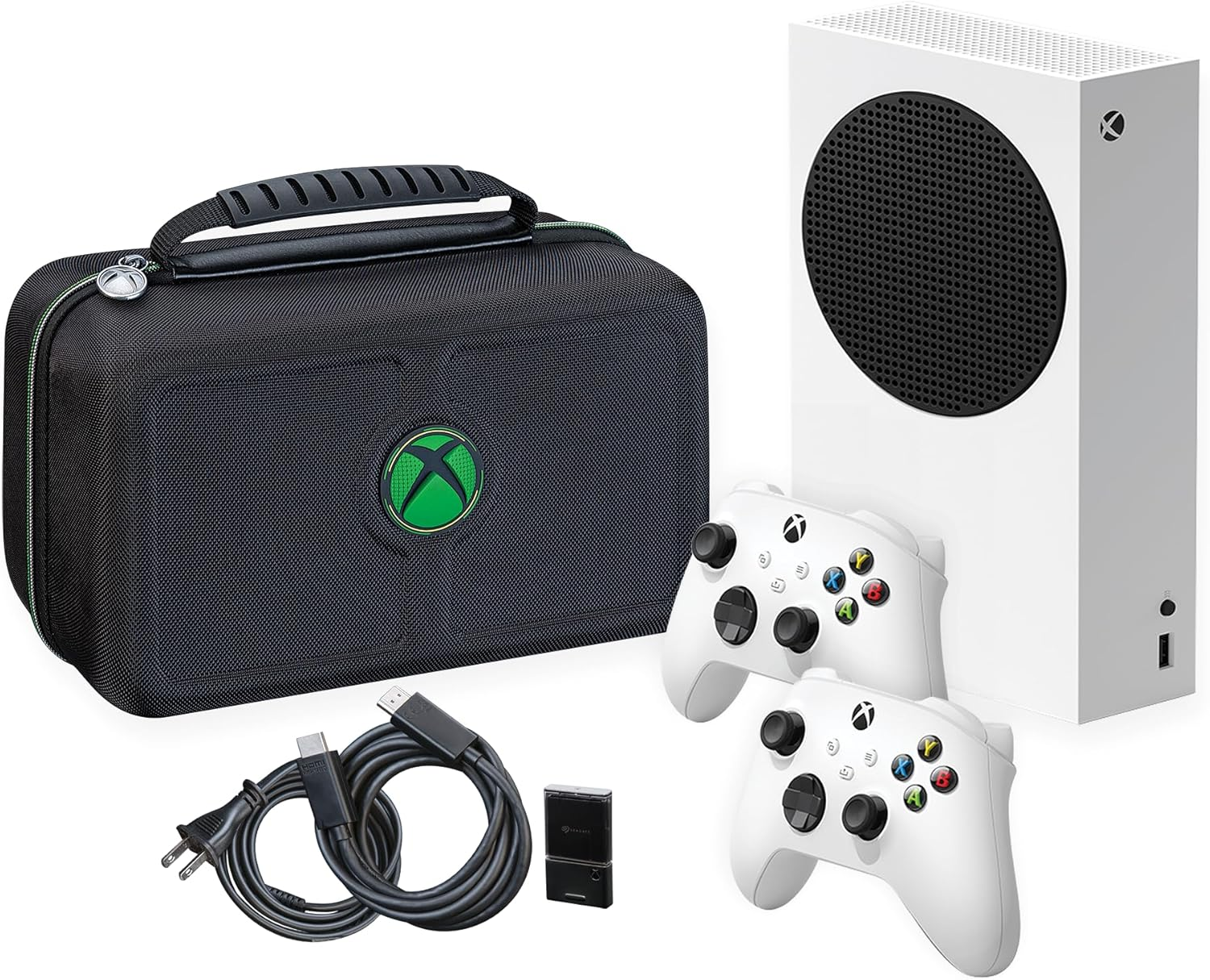 Game Traveler Xbox System S System Case - Licensed and Tested by Xbox, Hard Shell Ballistic Nylon Case, Securely Holds Your System S Console, 2 Controllers, with Mesh Pocket That Holds HDMI Cable, Power Cord and Seagate Storage Expansion Cards image number 2