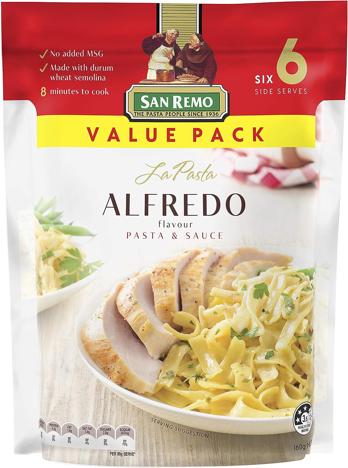 San Remo La Pasta Alfredo, 160 G, Alfredo image number 1