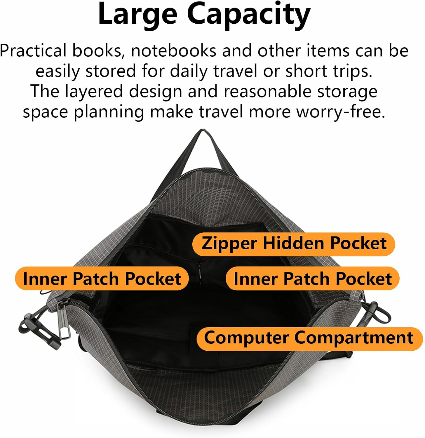 Taoluwin Travel Backpack, Laptop Backpack for Men 15.6 Inch, Carry on Backpack Waterproof Sports Rucksack, Lightweight Casual Daypack with Organizer for Hiking Cycling College image number 2