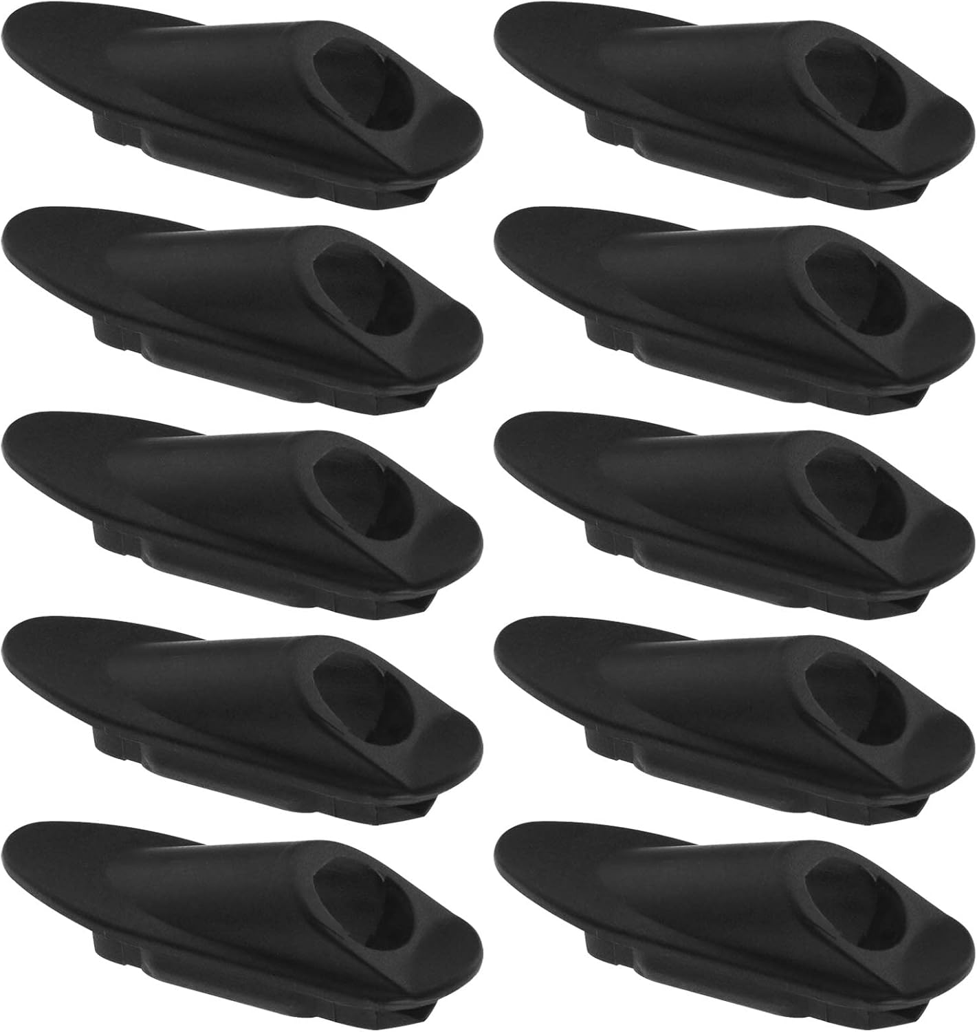 10Pcs Bike Line Pipe Clamp Replacement Bicycle Cable Clamps Bike Accessories for Brake Cable Derailleur Line Plastic Black image number 3