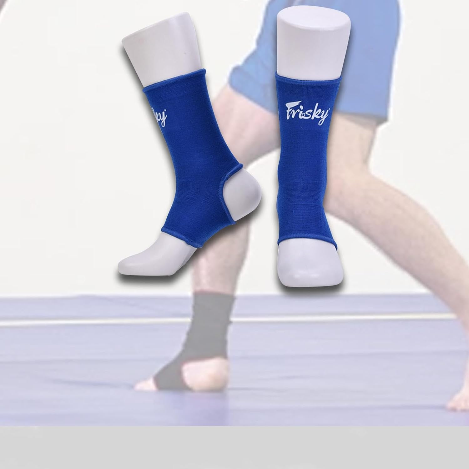 Muay Thai Ankle Support Wraps Foot Ankle Protector Muay Thai Foot Braces for Running - Gray L image number 4