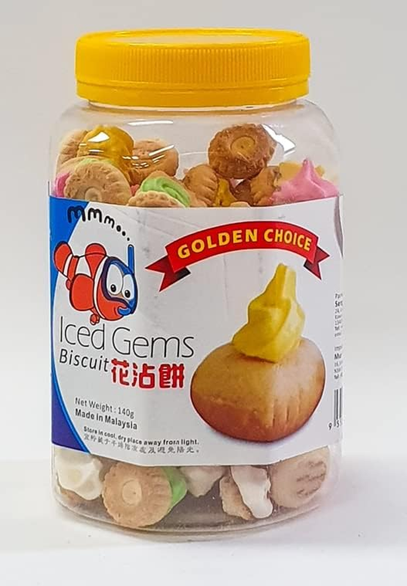Golden Choice Ice Gems Biscuit 140G (Pack of 2)