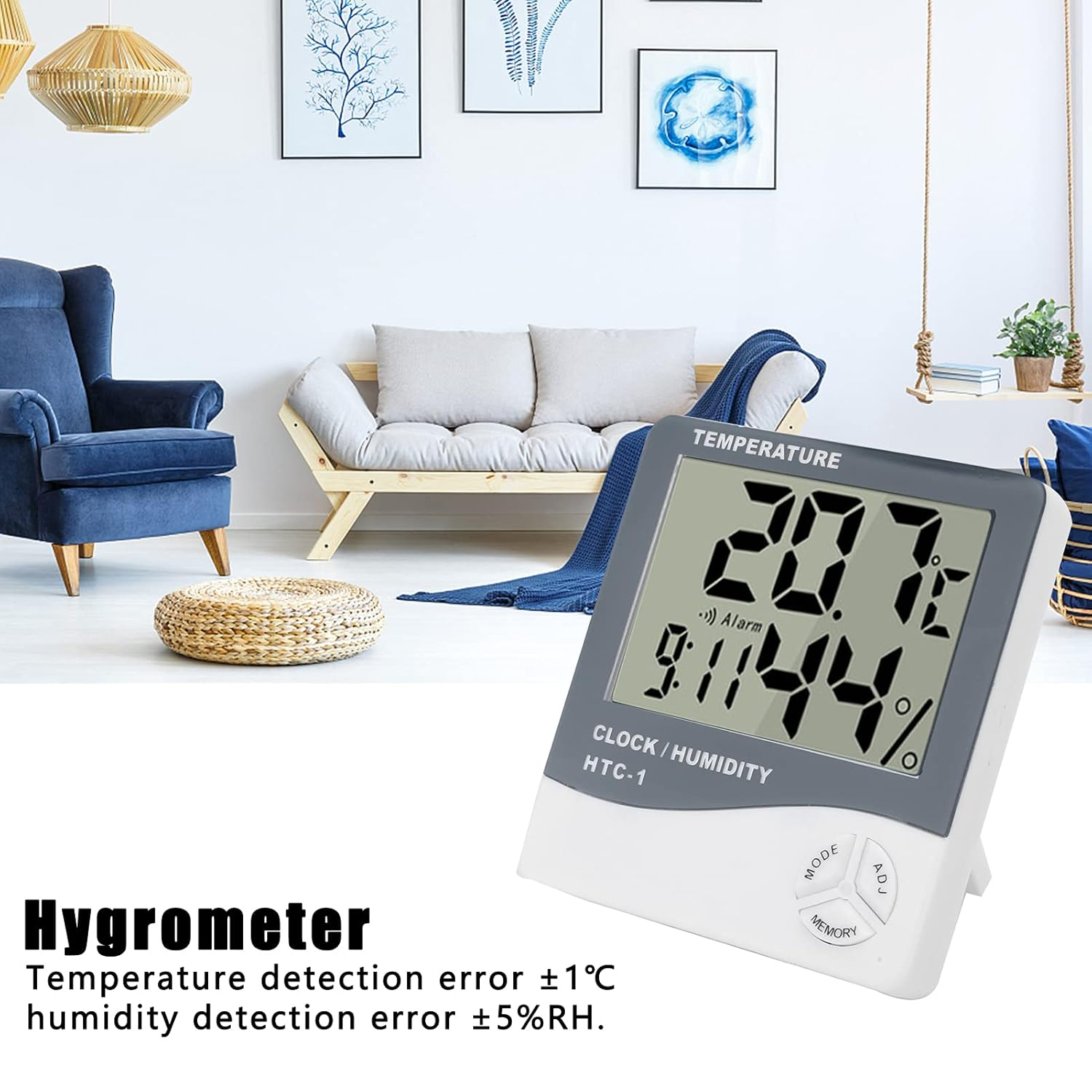 Electronic Hygrometer Digital Humidi Meter with Temperature Sensor image number 1