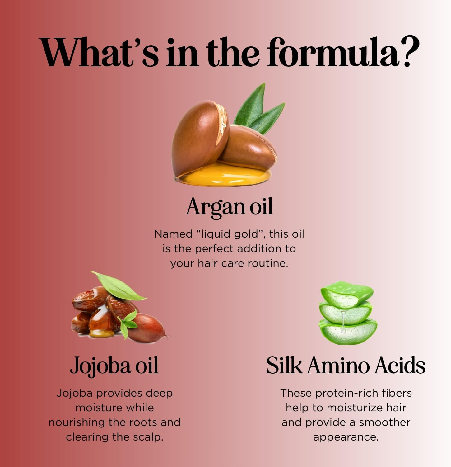 Maple Holistics Argan Oil Shampoo and Set - Argan, Jojoba, Almond Oil, Peach Kernel, Keratin - Sulfate Free - Safe for Color Treated, Damaged and Dry Hair - for Women, Men, Teens and All Hair Types image number 3