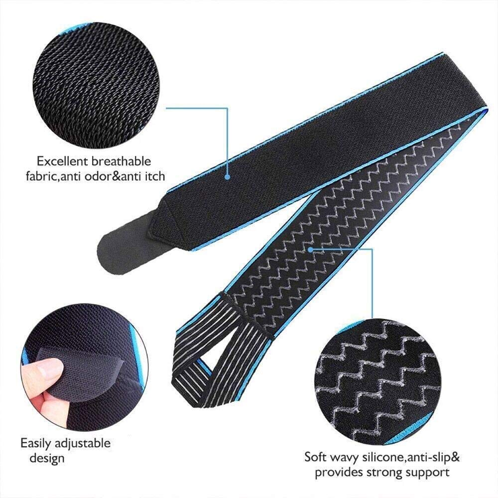 VIPMOON Ankle Brace, 2 Pack Adjustable Ankle Support Breathable Nylon Elastic One Size Fits All Comfortable Ankle Wrap for Sports, Joint Pain, Sprains Fatigue,Protects against Chronic Ankle Strain image number 2