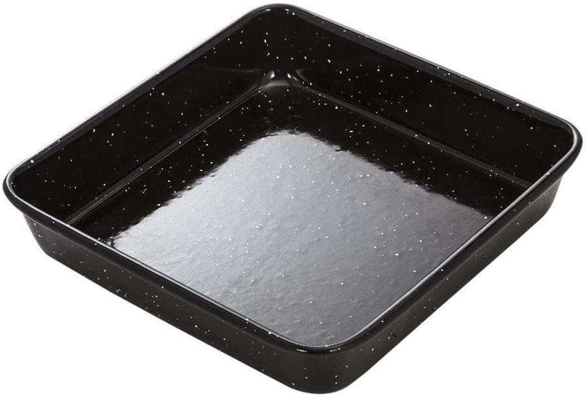 MASTERPRO MPVITHB13 Roasting Pan, Carbon Steel/Vitreous Enamel/Black image number 3