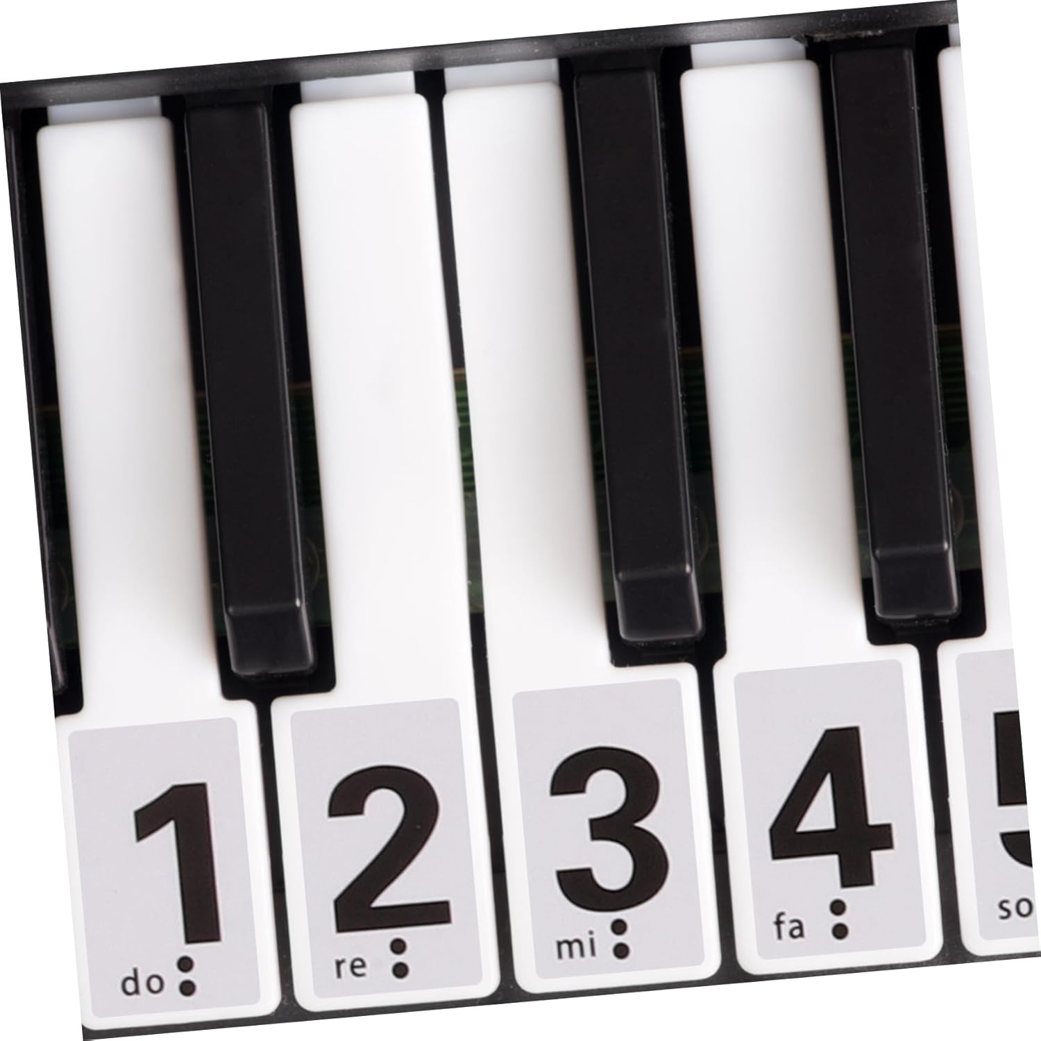 88-Key Piano Keyboard Number Stickers Self-Adhesive Musical Notation Decals for Electronic Keyboard Teaching Tools for Children and Beginners