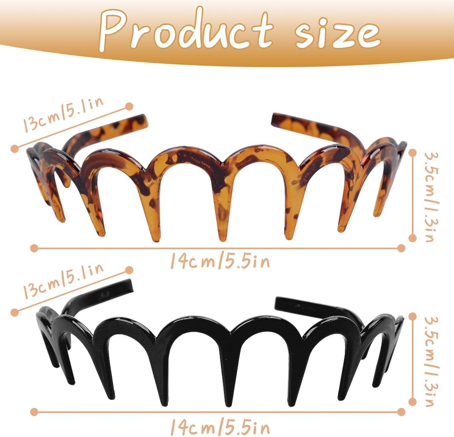 Pack of 2 Zigzag Headband image number 2