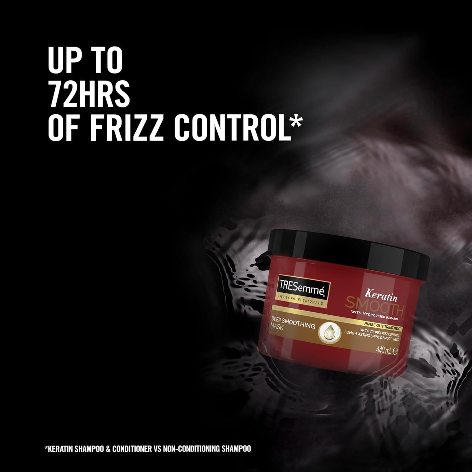 Tresemm&eacute; Keratin Smooth Deep Smoothing Mask Rinse-Out Hair Treatment with Hydrolysed Keratin for Soft, Shiny, Frizz-Free Hair 440 Ml image number 3