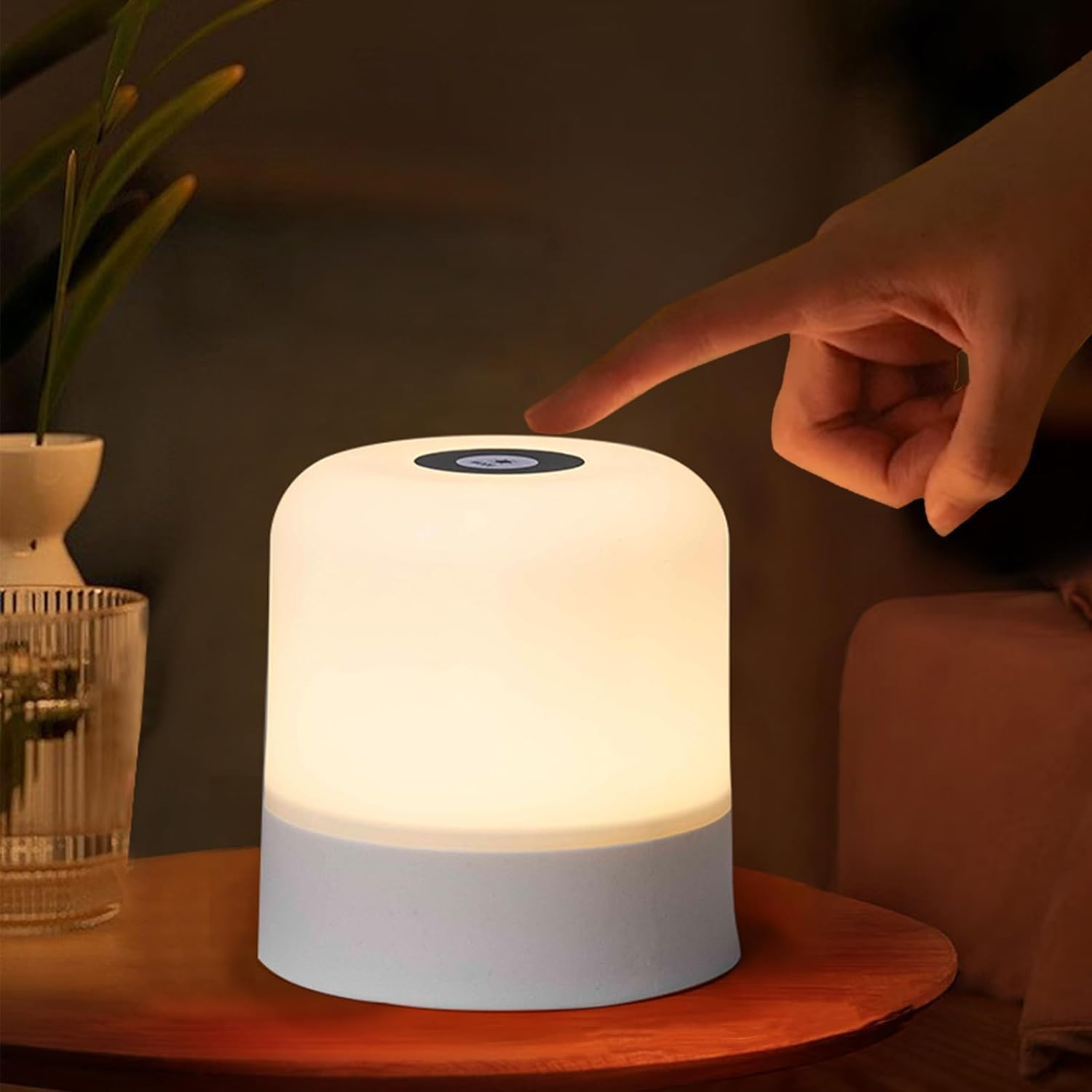 Night Light for Baby, 2400Mha 3 Lighting Modes with Touch Control Night Lamp for Kids Dimming Function & USB Rechargeable Kids Lamp, Portable Nursery Night Light for Breastfeeding,Bedside,Sleeping image number 3