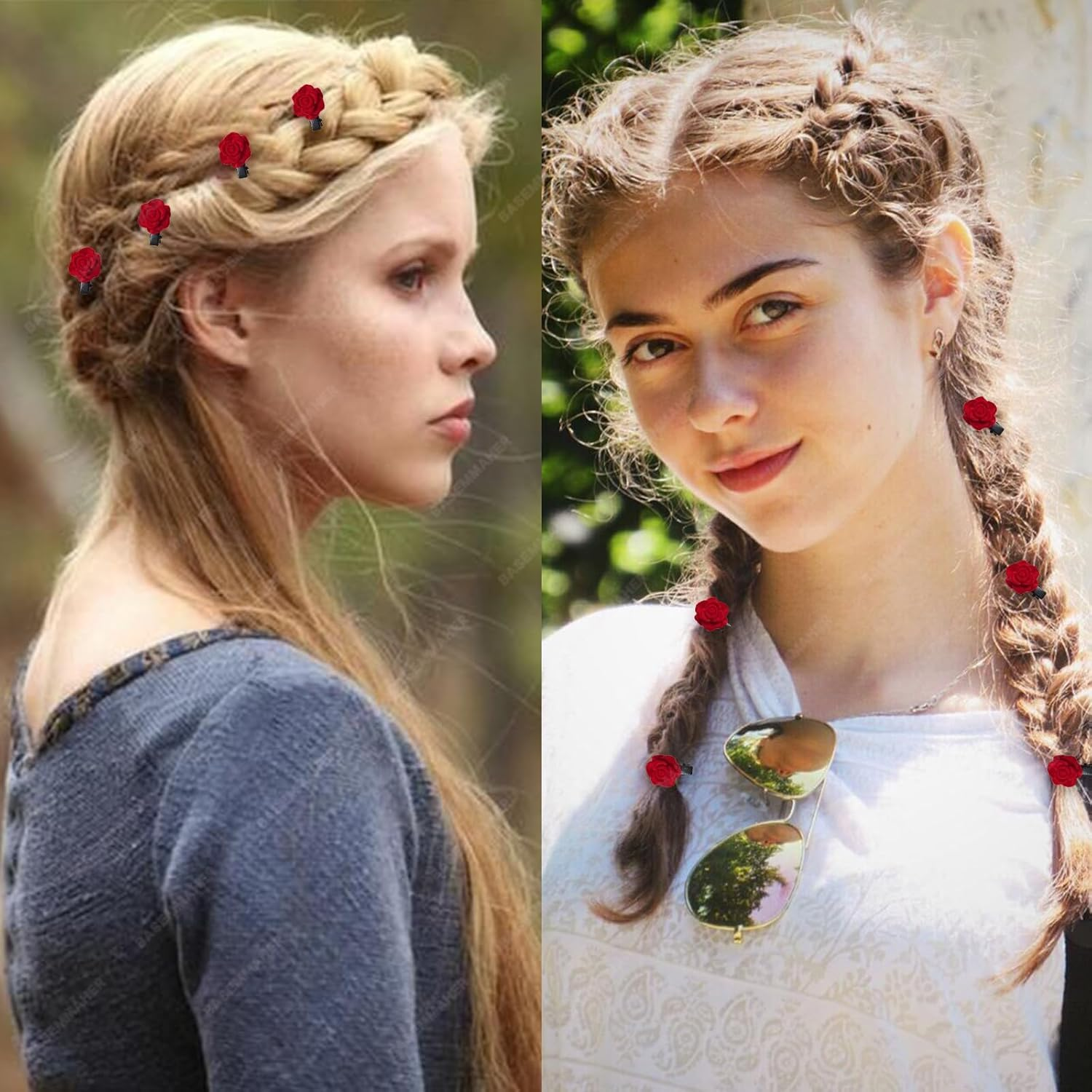 Mini Red Flower Hair Barrette,20 Mini Red Rose Hair Clip,Red Rose Hair Clip Mini Flower Hair Clip,Red Mini Flower Hair Barrette,Mini Red Rose Flower Hair Clip,Small Rose Hair Clip Rose Hair Barrette image number 1