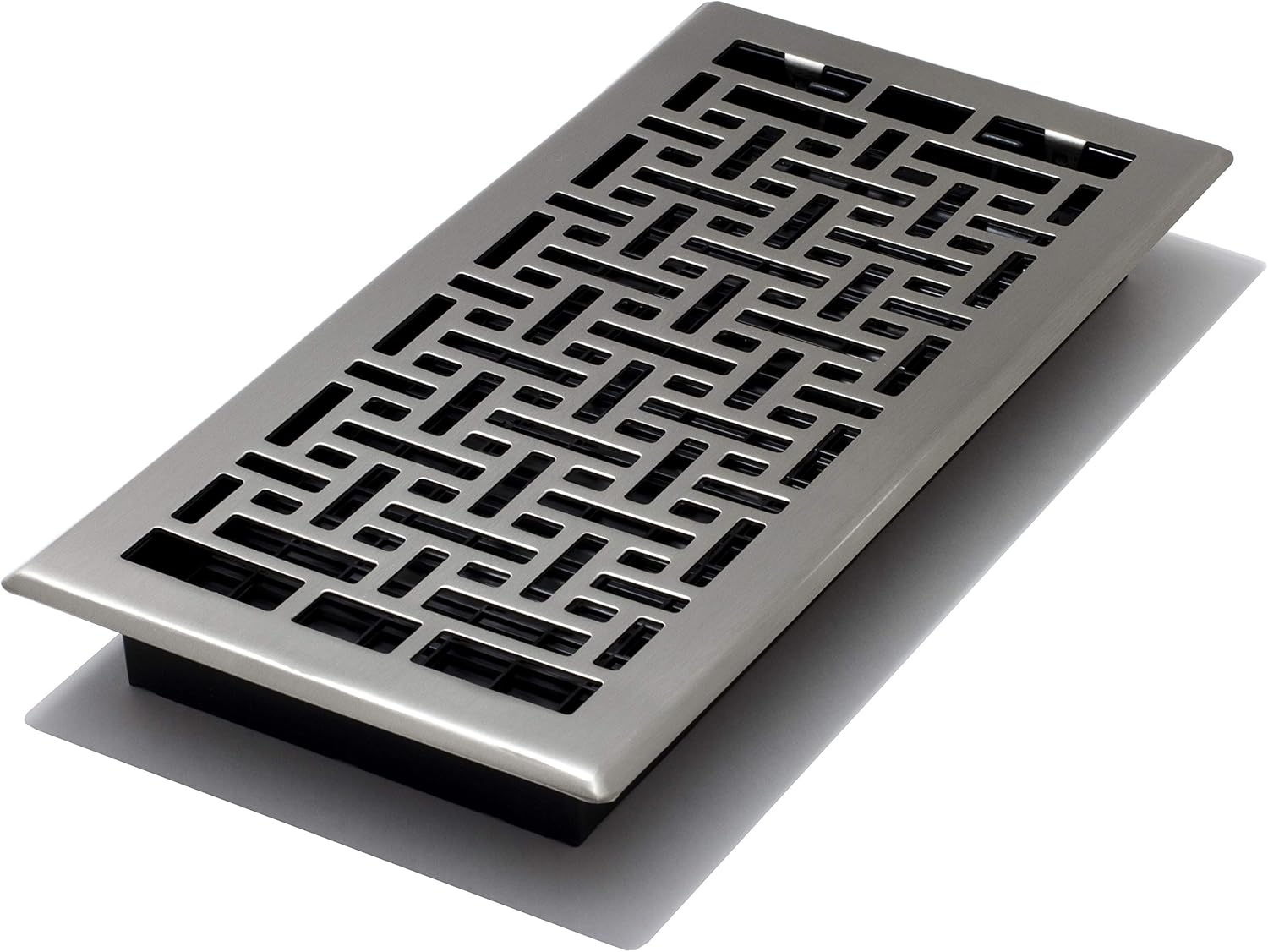 Decor Grates AJH614-NKL Oriental Floor Register, 6-Inch by 14-Inch, Nickel image number 5
