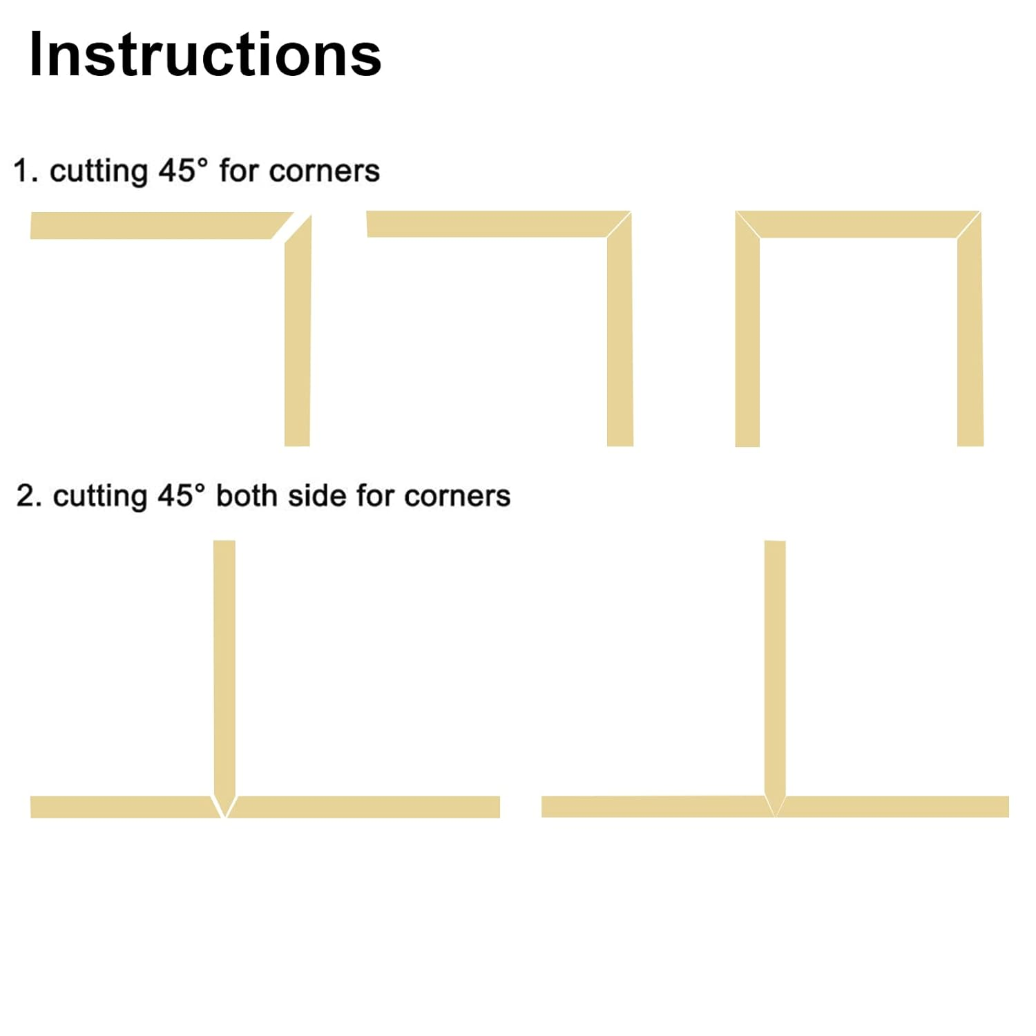 16FT Gold Wall Trim Molding Stainless Steel Wall Tape Peel and Stick Metal Trim Self Adhesive Wallpaper Strip Metalized Mirror-Like Finish for Wall Ceiling Mirror Frame Border Edge Trim image number 4
