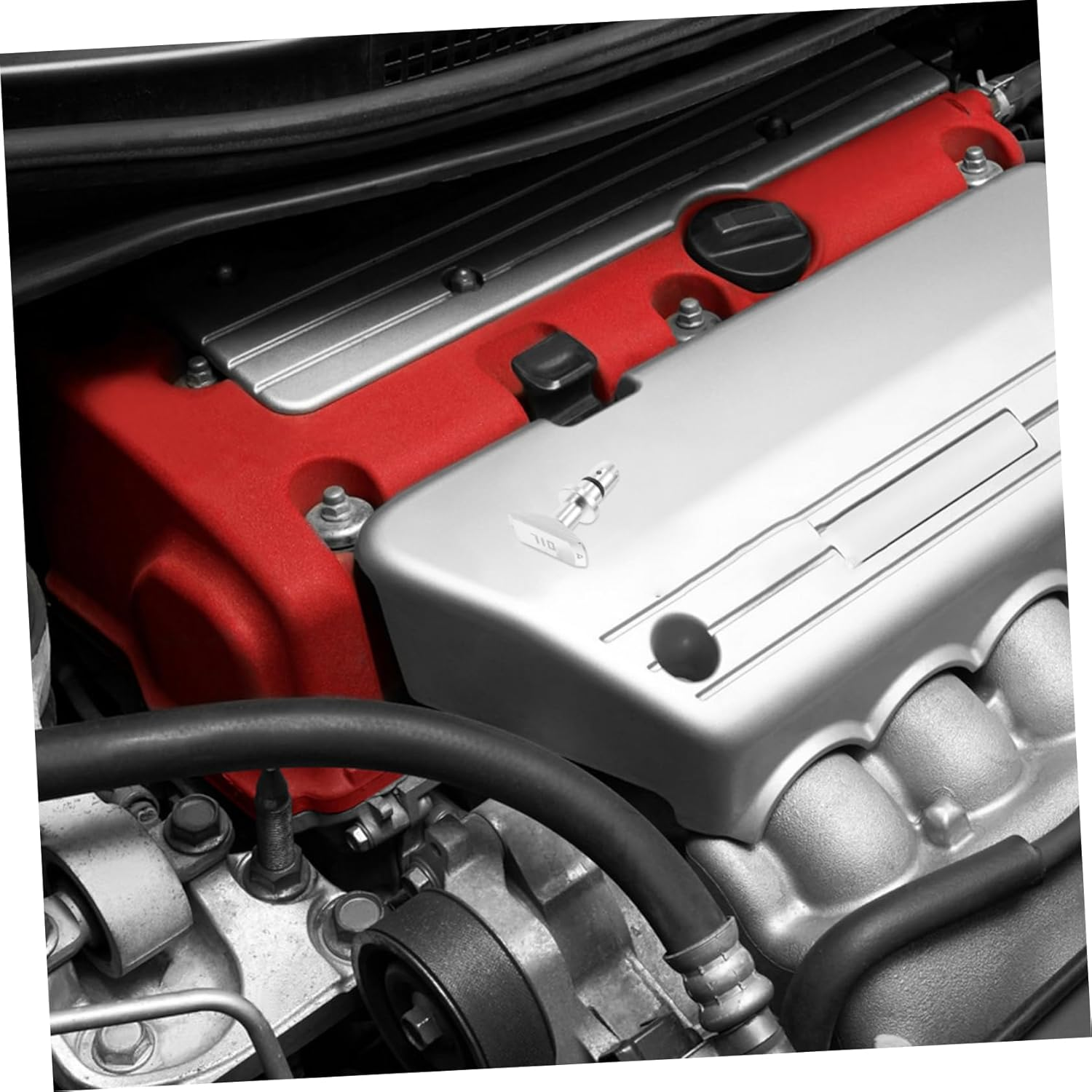 WEKADRIN Metal Car Modification Handle Engine Oil Pull Tool Rubber Ring Handle Accessories image number 3